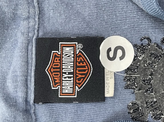 HARLEY DAVIDSON POLO SHIRT VINTAGE BLUE ΓΥΝΑΙΚΕΙΟ PRE OWNED S