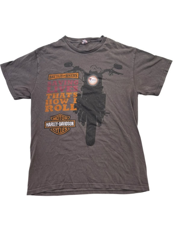 HARLEY DAVIDSON T SHIRT GRAFICA CHARCOAL UOMO PRE OWNED M