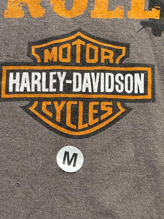 HARLEY DAVIDSON T SHIRT GRAFICA CHARCOAL UOMO PRE OWNED M