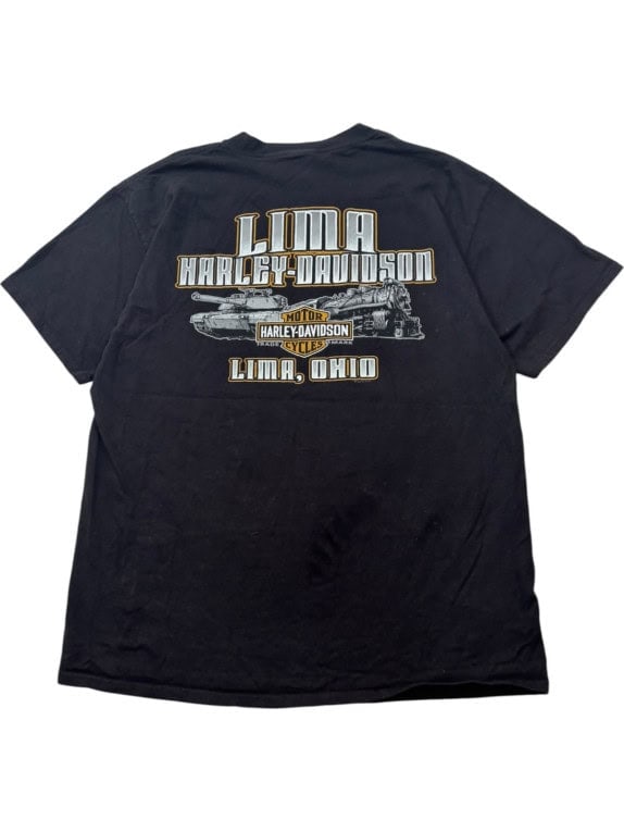 HARLEY DAVIDSON T SHIRT GRAPHIC FADED BLACK ΑΝΤΡΙΚΟ PRE OWNED L