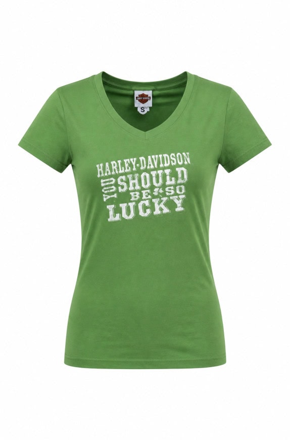 HARLEY DAVIDSON T SHIRT GRAPHIC GREEN ΓΥΝΑΙΚΕΙΟ PRE OWNED S