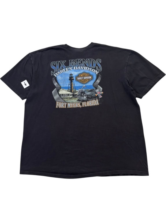 HARLEY DAVIDSON T SHIRT GRAPHIC NERO UOMO PRE OWNED XL