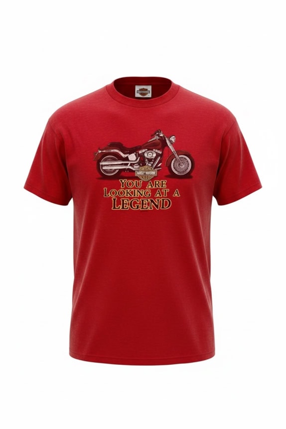 HARLEY-DAVIDSON T-SHIRT ΜΕ ΜΕΓΑΛΟ ΛΟΓΟΤΥΠΟ ΚΟΚΚΙΝΟ UNISEX S