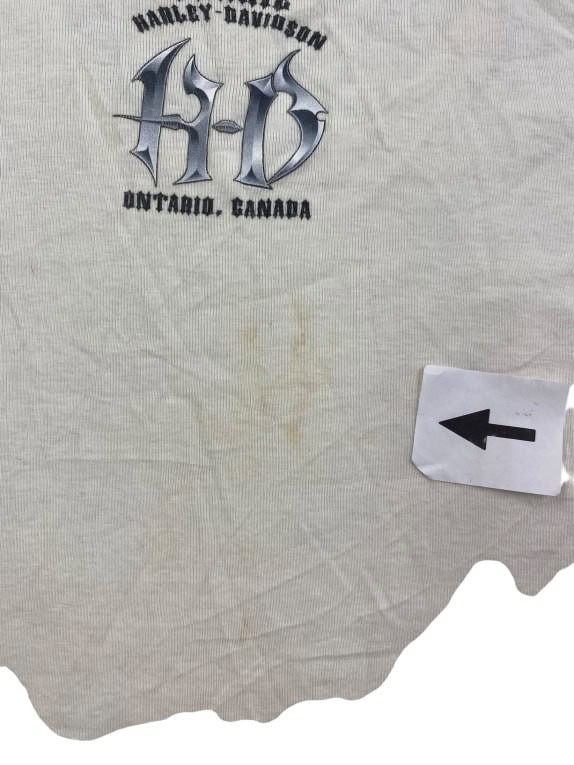 HARLEY-DAVIDSON Tank Top Monogram Logo Floral Cream WOMEN'S S