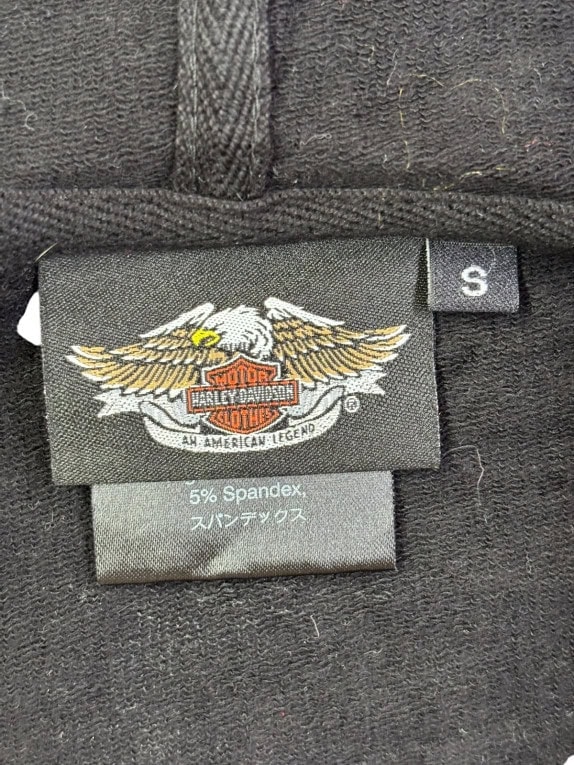 HARLEY DAVIDSON ZIP HOODIE RACING ΜΑΥΡΟ ΓΥΝΑΙΚΕΙΟ PRE OWNED S