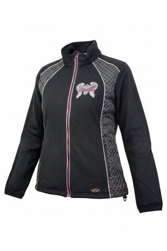HARLEY DAVIDSON ZIP JACKET EMBROIDERED ΜΑΥΡΟ ΓΥΝΑΙΚΕΙΟ PRE OWNED L