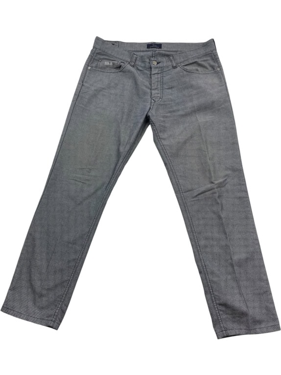 Harmont & Blaine Pantaloni da uomo narrow fit blu a microfantasia