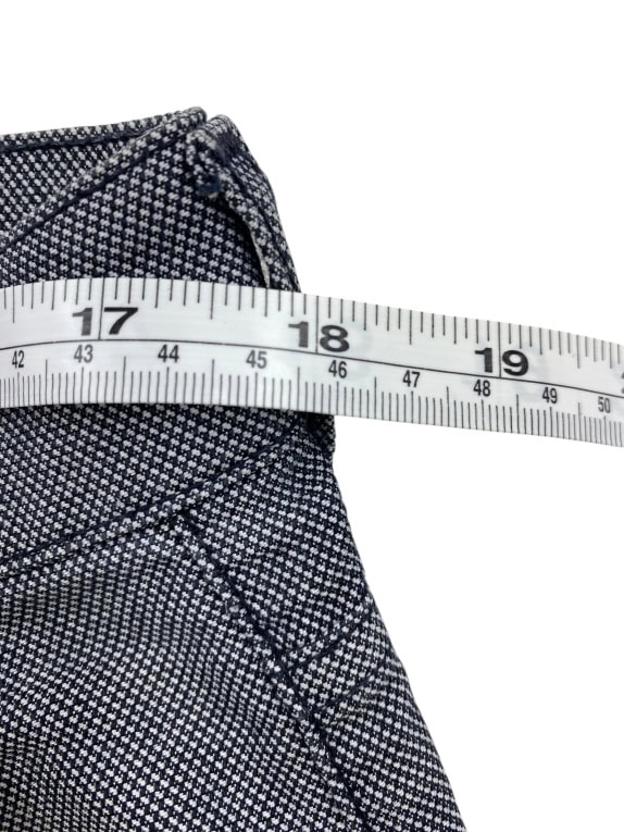 Harmont & Blaine Men’s Narrow Fit Trousers Blue Micro Pattern