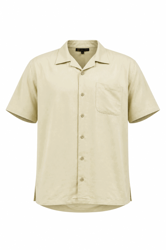 2000s HARRINGTON CAMICIA CLASSICA BEIGE UOMO PRE OWNED L