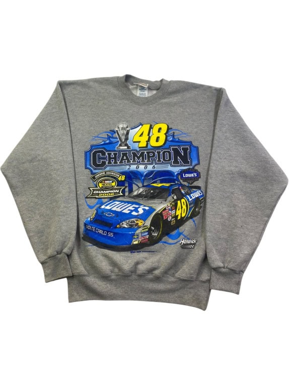 HASE AUTHENTICS CREWNECK RACING GRAPHIC ΓΚΡΙ ΑΝΤΡΙΚΟ PRE OWNED XL