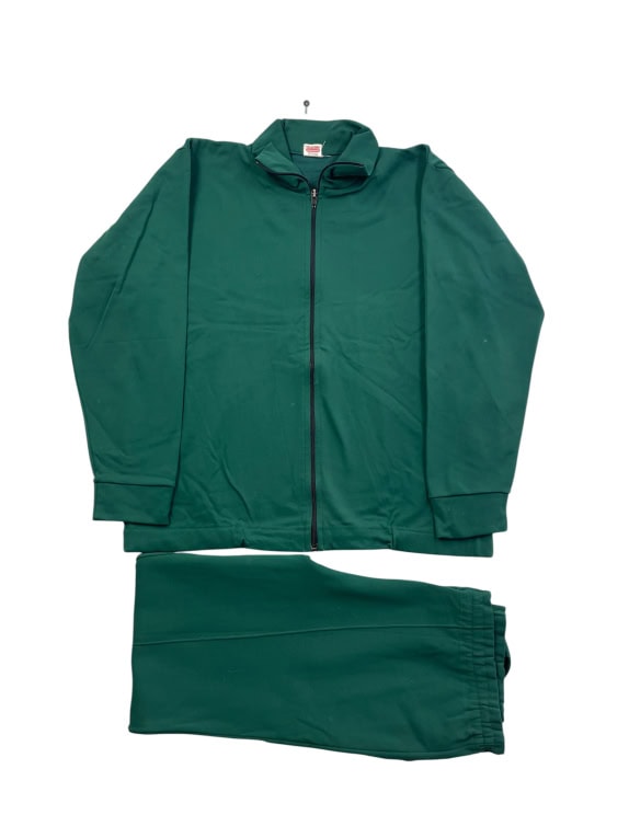 Helanca NYL Suisse Set Tuta Vintage Full Zip Verde Unisex XL