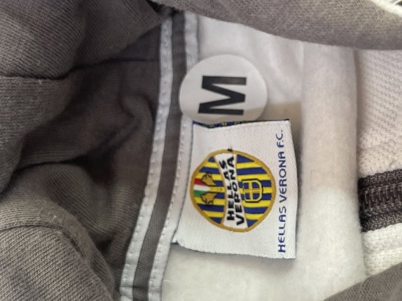 HELLAS VERONA FC ΖΑΚΕΤΑ ΜΕ ΚΟΥΚΟΥΛΑ SPORTSWEAR ΛΕΥΚΟ ΑΝΤΡΙΚΟ PRE OWNED M