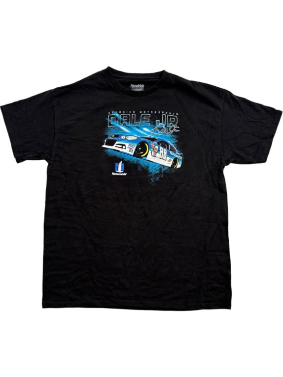 HENDRICK MOTORSPORTS GRAPHIC TEE RACING BLACK MENS PRE OWNED S