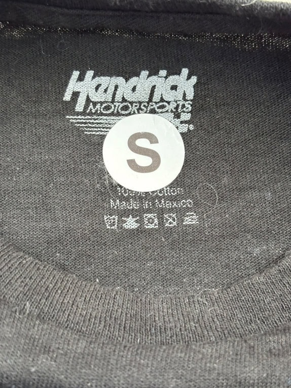 HENDRICK MOTORSPORTS GRAPHIC TEE RACING BLACK MENS PRE OWNED S