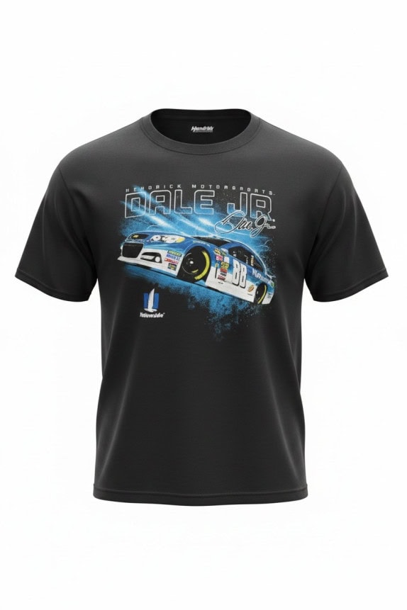 HENDRICK MOTORSPORTS GRAPHIC TEE RACING BLACK MENS PRE OWNED S