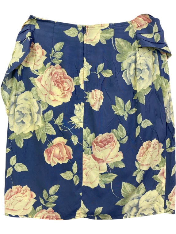 HENRY COTTON\'S GONNA A PORTAFOGLIO FLOREALE BLU DONNA S