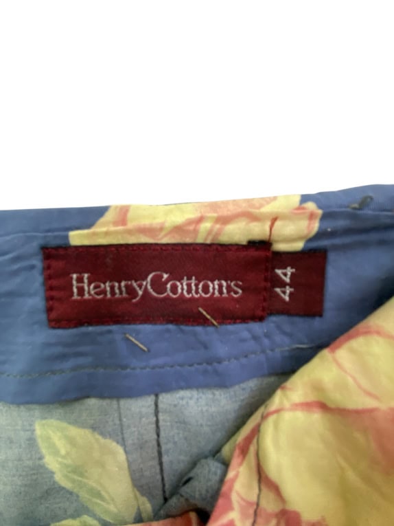 HENRY COTTON\'S GONNA A PORTAFOGLIO FLOREALE BLU DONNA S