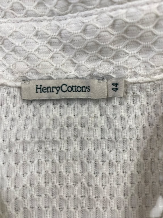 HENRY COTTON'S ΠΟΥΚΑΜΙΣΟ ΜΕ ΑΝΑΓΛΥΦΟ ΣΧΕΔΙΟ ΛΕΥΚΟ ΓΥΝΑΙΚΕΙΟ M