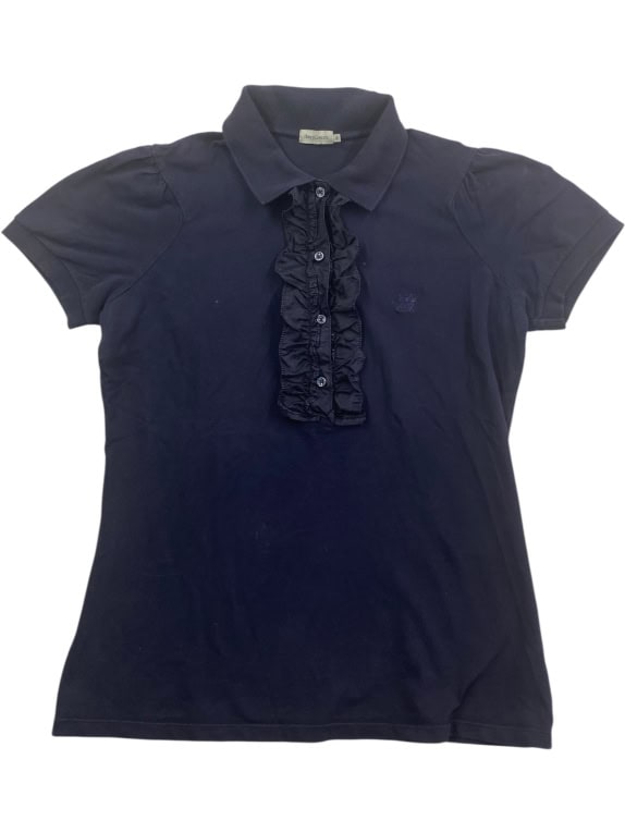 Henry Cotton’s Polo Maglia con volant navy da donna M