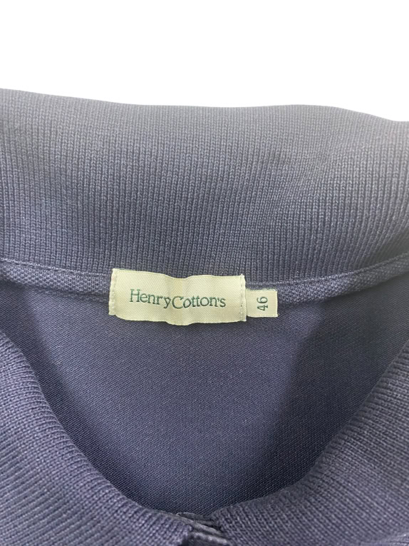 Henry Cotton’s Polo Maglia con volant navy da donna M
