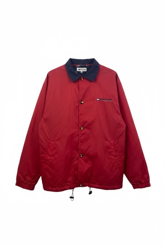 HILFIGER ATHLETICS ΑΝΤΙΑΝΕΜΙΚΟ ΜΠΟΥΦΑΝ VINTAGE SPORTSWEAR ΚΟΚΚΙΝΟ ΑΝΤΡΙΚΟ PRE OWNED XL