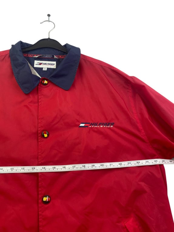 HILFIGER ATHLETICS ΑΝΤΙΑΝΕΜΙΚΟ ΜΠΟΥΦΑΝ VINTAGE SPORTSWEAR ΚΟΚΚΙΝΟ ΑΝΤΡΙΚΟ PRE OWNED XL