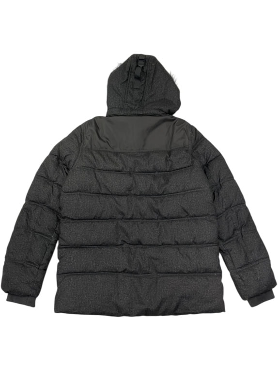 HILFIGER DENIM ΑΝΔΡΙΚΟ ΜΠΟΥΦΑΝ PUFFER ΜΕ ΚΟΥΚΟΥΛΑ ΚΑΙ ΓΟΥΝΑ ΓΚΡΙ - M