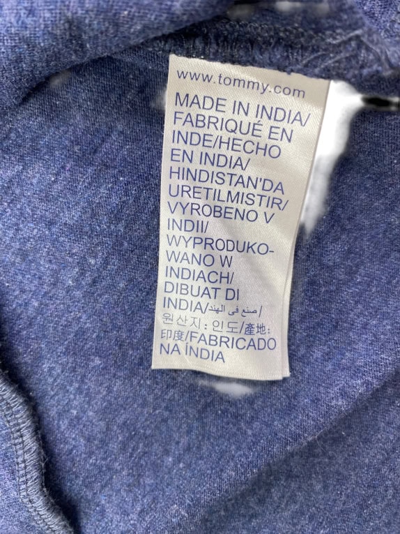 HILFIGER DENIM ΜΠΛΟΥΖΑ ΜΑΚΡΥΜΑΝΙΚΗ HENLEY VINTAGE STYLE ΜΠΛΕ ΑΝΔΡΙΚΟ L