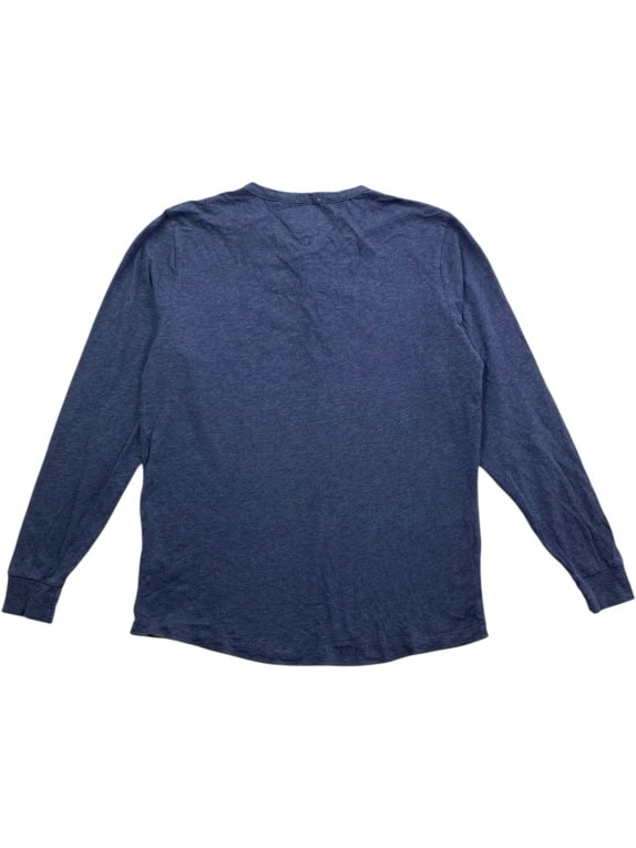 HILFIGER DENIM ΜΠΛΟΥΖΑ ΜΑΚΡΥΜΑΝΙΚΗ HENLEY VINTAGE STYLE ΜΠΛΕ ΑΝΔΡΙΚΟ L