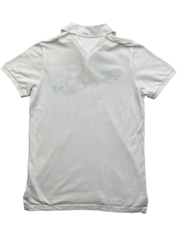HILFIGER DENIM Polo Maglietta Vintage Logo 85 Bianca da Uomo S