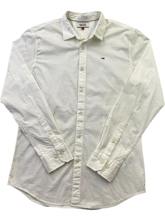HILFIGER DENIM CAMICIA SLIM FIT BIANCO UOMO PRE OWNED M