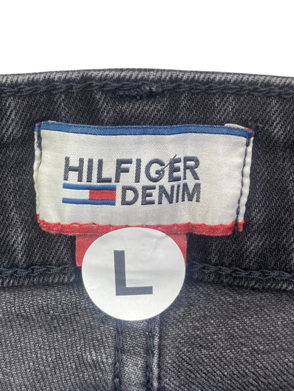 HILFIGER DENIM ΤΖΙΝ ΠΑΝΤΕΛΟΝΙ SLIM FIT FADED BLACK ΑΝΤΡΙΚΟ PRE OWNED L