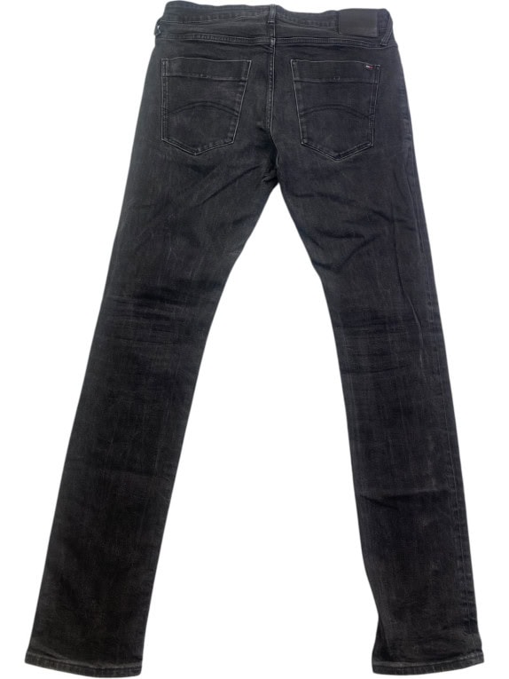 HILFIGER DENIM ΤΖΙΝ ΠΑΝΤΕΛΟΝΙ SLIM FIT FADED BLACK ΑΝΤΡΙΚΟ PRE OWNED L