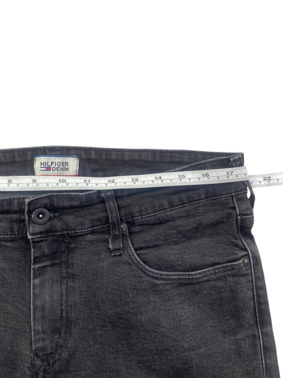 HILFIGER DENIM ΤΖΙΝ ΠΑΝΤΕΛΟΝΙ SLIM FIT FADED BLACK ΑΝΤΡΙΚΟ PRE OWNED L