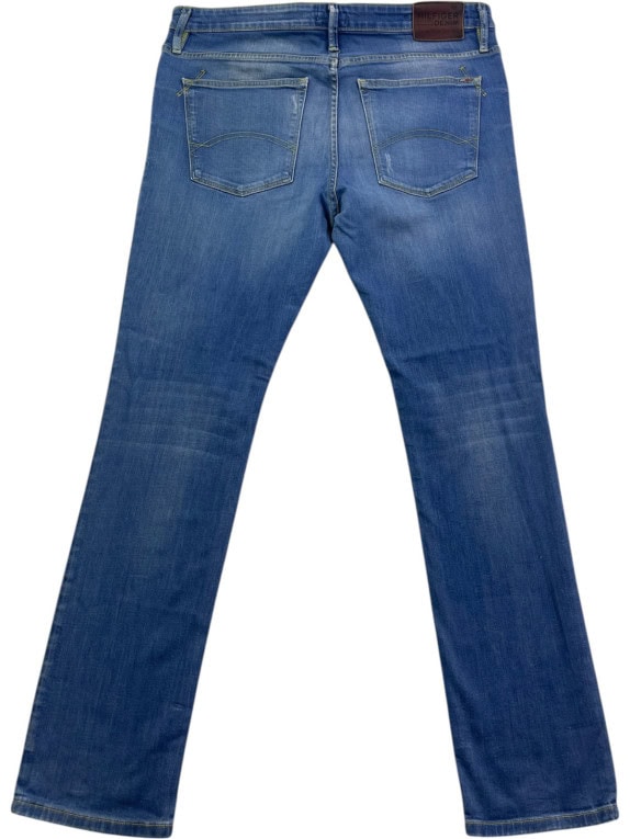 HILFIGER DENIM ΤΖΙΝ ΠΑΝΤΕΛΟΝΙ WASHED ΜΠΛΕ ΑΝΤΡΙΚΟ PRE OWNED L