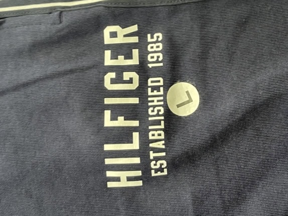 HILFIGER PANTALONI SPORTIVI LOGO BLU UOMO PRE OWNED L