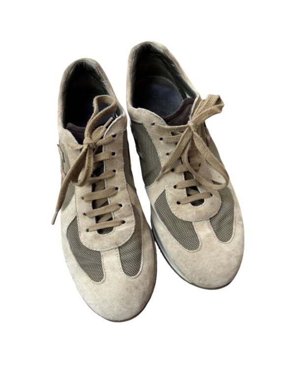 HOGAN SNEAKERS MINIMAL BEIGE UNISEX PRE OWNED EU 40
