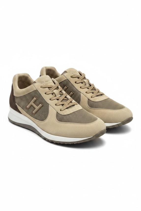 HOGAN SNEAKERS MINIMAL BEIGE UNISEX PRE OWNED EU 40