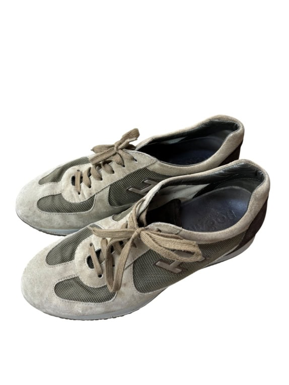 HOGAN SNEAKERS MINIMAL BEIGE UNISEX PRE OWNED EU 40