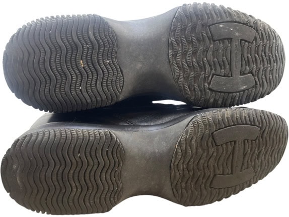 HOGAN SNEAKERS MINIMAL ΜΑΥΡΟ ΑΝΤΡΙΚΟ PRE OWNED EU 39