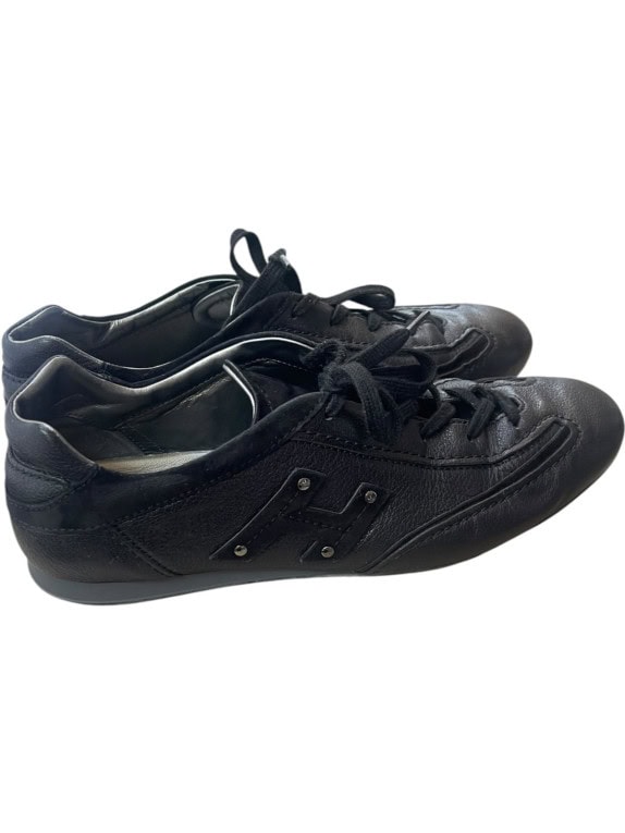 HOGAN SNEAKERS MINIMAL BLACK UNISEX PRE OWNED EU40