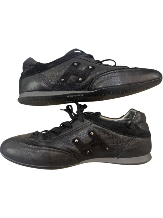 HOGAN SNEAKERS MINIMAL BLACK UNISEX PRE OWNED EU40