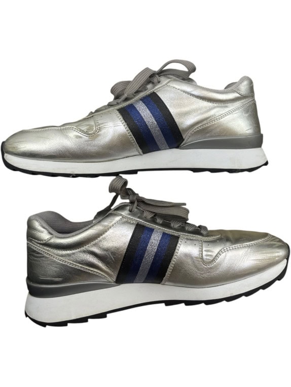 HOGAN SNEAKERS RETRO SILVER UNISEX PRE OWNED EU38