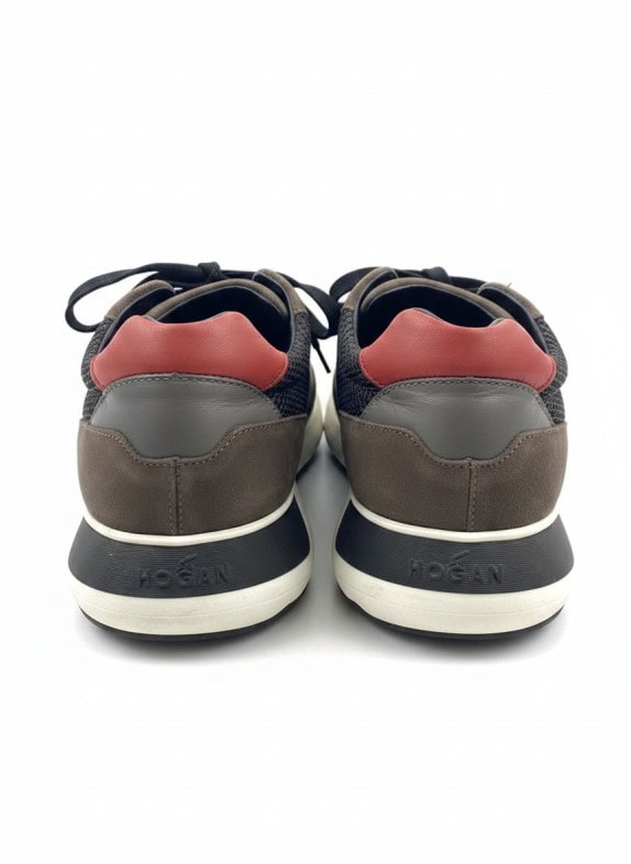 HOGAN SNEAKERS RETRO ΚΑΦΕ ΑΝΤΡΙΚΟ PRE OWNED No 43
