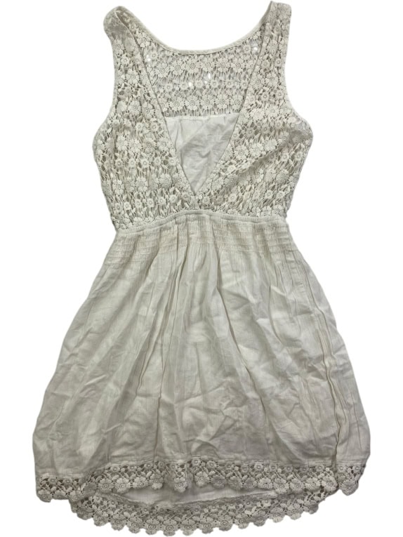 Hollister Sleeveless Boho Lace Dress White Women’s XS
