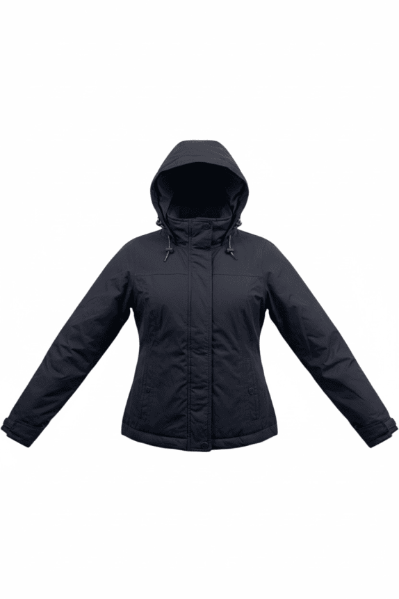 Hollister California Giacca All-Weather Casual con cappuccio nera da donna M