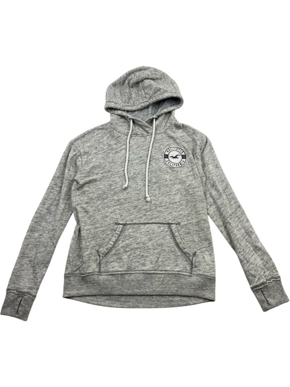HOLLISTER Φούτερ Hoodie Casual Logo Γκρι Γυναικείο S