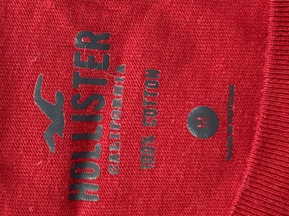 HOLLISTER GRAPHIC TEE MINIMAL RED MENS PRE OWNED M