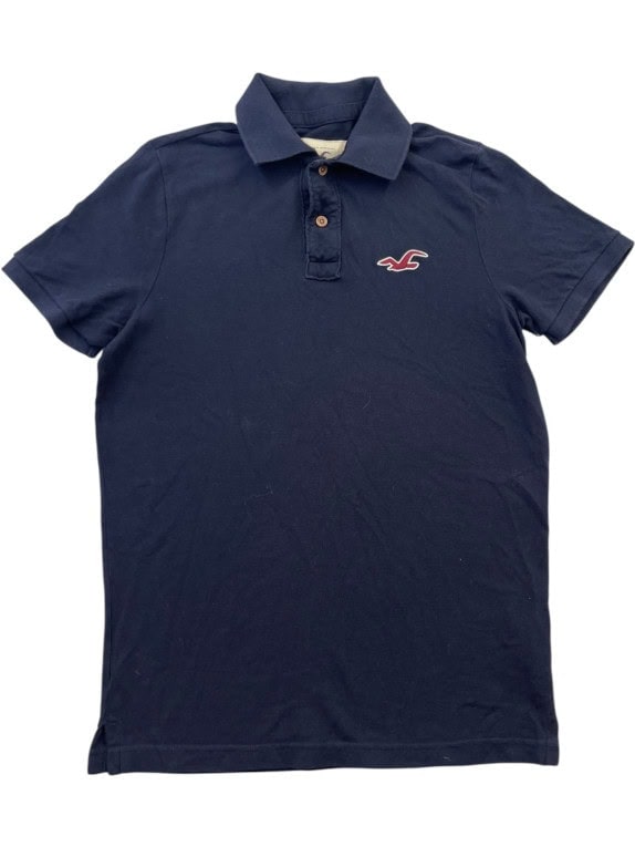 HOLLISTER POLO SHIRT MINIMAL NAVY ΑΝΤΡΙΚΟ PRE OWNED S