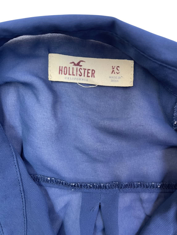 HOLLISTER SHIRT SLEEVELESS VINTAGE BLUE WOMEN XS pre-owned